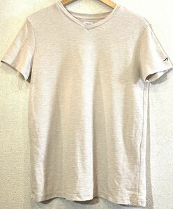 CALL&RESPONSE★Tシャツ★カットソー★Vネック★ロゴデザイン★シワ加工★コールアンドレスポンス★定価12,000円★ライトベージュ★美品