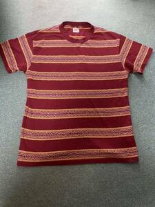 tenderloin T-JACQUARD S/S burgundy バーガンディ　テンダーロイン　ジャガード　半袖 Tシャツ