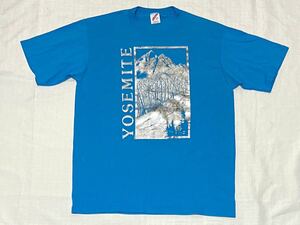 希少 80sビンテージ ヨセミテ 国立公園 世界遺産 USA製 オフィシャル Tシャツ YOSEMITE ナショナルパーク ラッセル JERZEES 古着アメリカ製