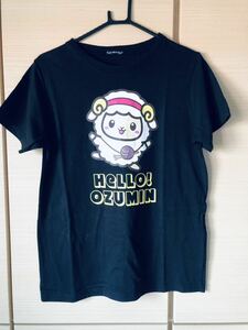 ☆トップス　半袖　カットソー　Tシャツ　ブラック　ひつじ　ゆったり　大きいサイズ　LL☆