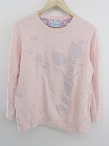 ◇ TSUMORI CHISATO ツモリチサト 長袖 Tシャツ カットソー サイズM ピンク系 レディース P