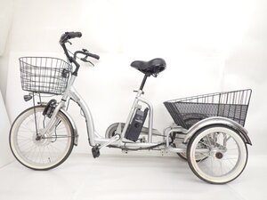 エイサンバイク BENERO 三輪電動自転車 電動アシスト自転車 16インチ/20インチ 8.4Ah シルバー 配送/来店引取可 ◆ 6FECD-1