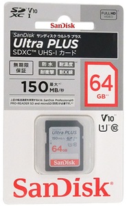 SanDisk SDXCカード 64GB サンディスク SDカード Class10 UHS-I U1 V10 最大読込150MB/s　SDSDUWC-064G-JN3IN SDXCカードメモリ