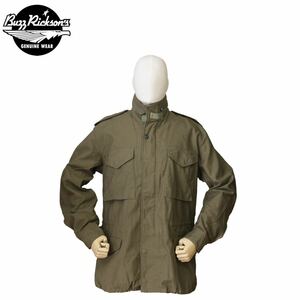 BUZZ RICKSON’S BR11702 OLIVE DRAB/SIZE L “M-65 COAT, MAN’S FIELD,”