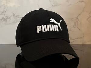 【未使用品】222KE クール★PUMA プーマ キャップ 帽子CAP ファンにも嬉しいクールなブラックのコットン素材にホワイトロゴ《FREEサイズ》