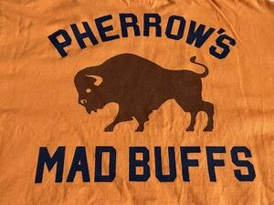 【名作】Pherrow’s フェローズ ”MAD BUFFS” Tシャツ 両面プリント sizeM 美USED