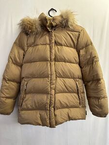 MONCLER モンクレール ダウンジャケット ベージュ サイズ0 レディース フード取り外し可能 49353/97/68959 