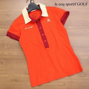 le coq sportif GOLF ルコック スポルティフ ゴルフ 春夏 ロゴ刺繍♪ 半袖 ストレッチ ポロシャツ Sz.M　レディース　D3T00747_4#A