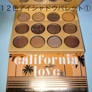 新品　california love カリフォルニア ラブ　アイシャドウパレット１　タイプ１　12色 アイシャドウ　アイシャドー　化粧品　新品