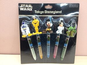 ディズニー 《未開封品》TDL STARWARS スターウォーズ ボールペンセット ミッキー グーフィーほか 1A50 【60】