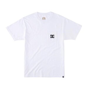 セール15% DC shoes ディーシーシューズ STAR POKET HSS スターロゴ ポケット Tシャツ 半袖 白 L DST241073 メンズ