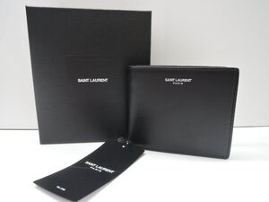 【新品】SAINT LAURENT サンローラン 二つ折り財布 サンローラン パリ イースト／ ウエストウォレット BOX付 BRB・バッグ・財布