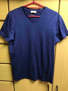 正規 13SS JIL SANDER ジルサンダー Vネック Tシャツ カットソー 紺 青 S IM709002 MF245008