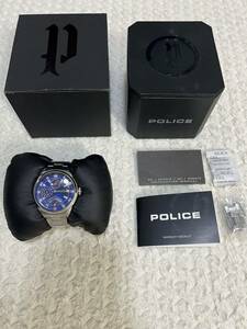 稼動品 POLICE 時計 クロノグラフ ポリス