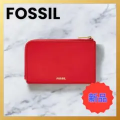 Fossil フォッシル Jori レザー ジップ カードケース