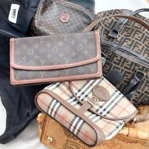 1円 全20品 未使用有 LOUIS VUITTON ポシェットダム FENDI ズッカ CELINE マカダム GUCCI PRADA BURBERRY ノバチェック2WAY ボストンバッグ