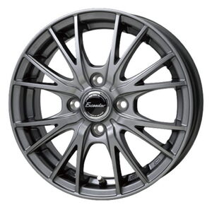 YOKOHAMA BluEarth-Es ES32 155/65R13 Exceeder E05 ダークシルバー 13インチ 4B+45 4H-100 4本セット