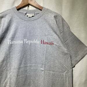 90s BANANA REPUBLIC USA製 L Tシャツ ヴィンテージ シングルステッチ OLD バナリパ HAWAII