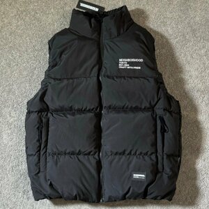 美品 NEIGHBORHOOD（ネイバーフッド） VEST ダウンベスト Mサイズ ブラック