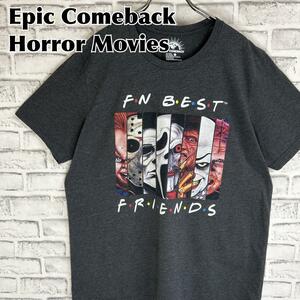 Epic Comeback ホラームービー 悪役 キャラ ロゴ Tシャツ 半袖 輸入品 春服 夏服 海外古着 映画 洋画 シネマ ムービー フレディ チャッキー