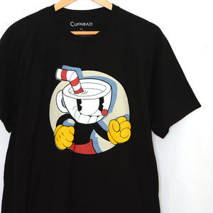 MT2166 カップヘッド CUPHEAD Tシャツ XL 肩52 ゲーム アメリカ古着 メール便可 xq