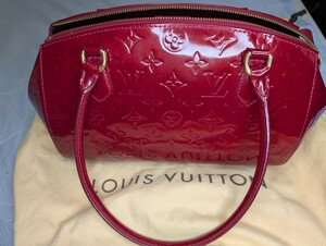 ルイ・ヴィトン(Louis Vuitton)シャーウッドPM_モノグラム・ヴェルニ_RED/エナメル/ポムダムール/M91494