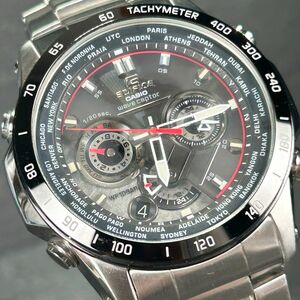 美品 CASIO カシオ EDIFICE エディフィス EQW-M1000D-1AJF 腕時計 タフソーラー 電波ソーラー アナログ カレンダー メンズ 動作確認済み