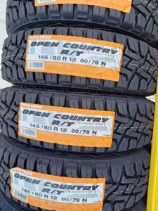 2024年製 TOYO OPEN COUNTRY R/T 145/80R12 80/78N 4本送料込23200円 トーヨー　オープンカントリー