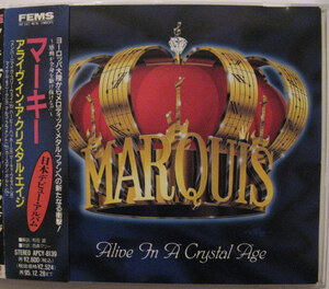 ◆CD◆MARQUIS／アライヴ・イン・ア・クリスタル・エイジ◆マーキー◆帯有り国内盤