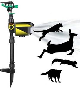 害獣対策 動物撃退器 自動スプリンクラー 有害動物の侵入防止 鳥避け カラス、リス、鼬、鹿など対応 鹿よけ 鳥害対策