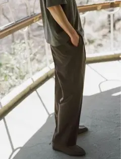 LIDNM DYED MOKU WOOL TROUSERS