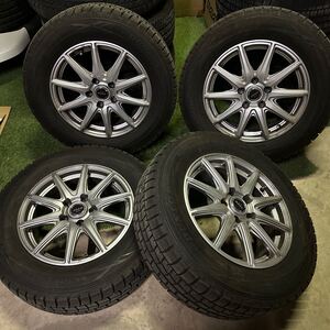 215/65/16スタッドレスタイヤ 6.5j 38 4本セット　アルミホイール　ダンロップDUNLOP WINTERMAXX