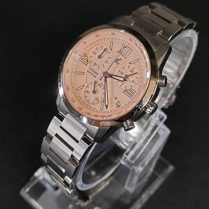 極美品【稼働品】CITIZEN　シチズンXC　ピンクF500　クォーツ　シルバー