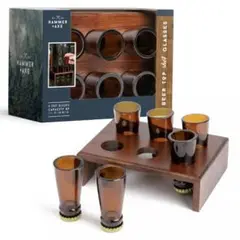 HAMMER+AXE BEER TOP shot GLASSES 
6個　新品