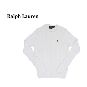 新品 アウトレット c74 S レディース ピマコットン ケーブル クルーネック セーター ニット polo ralph lauren ポロ ラルフ ローレン