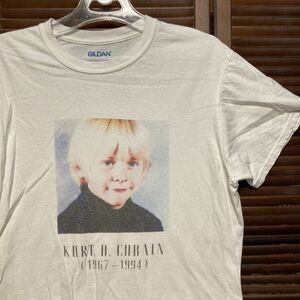 1スタ 再落無し AHRG 白 バンド Tシャツ カートコバーン ニルバーナ 幼少期 90s 00s ビンテージ アメリカ 古着 ベール 卸 仕入れ