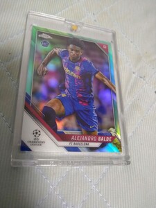 2020-21 TOPPS CHROME UEFA CLUB COMPETITIONS AQUA REFRACTOR RC ALEJANDRO BALDE 183/199 199枚限定