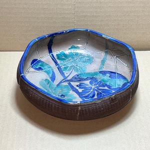 【委託品119】　骨董品　清水焼　皿　鉢　ボウル　陶器　陶芸　インテリア　アンティーク　長期保管品