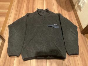 patagonia パタゴニア p6 シンチラスナップt フリース　９０Ｓ　グレー　Ｓサイズ　古着　ヴィンテージ 