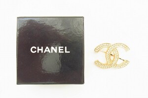 O018-Y25-4598◎ CHANEL シャネル ココマーク ストーン ブローチ アクセサリー 現状品③◎