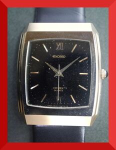 シチズン CITIZEN エクシード EXCEED クォーツ 3針 4-795733 男性用 メンズ 腕時計 y692 稼働品