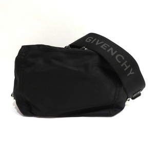 中古 美品 ジバンシィ ウエストバッグ パンドラ ショルダー Sランク ナイロン ブラック GIVENCY メンズ【送料無料】【西神店】