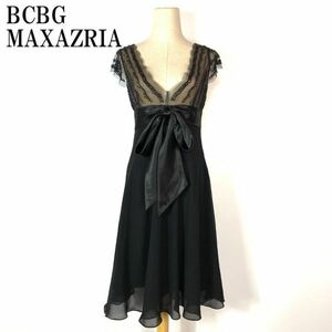 BCBG MAXAZRIA シースルーワンピース ブラック系 ビーシービージーマックスアズリア ノースリーブワンピース 4 B5335