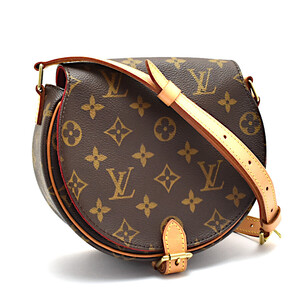 新品同様 ルイヴィトン ショルダーバッグ タンブラン モノグラム M51179 キャンバス×レザー レディース ブラウン LOUIS VUITTON