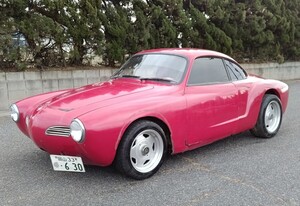 1970年式 VW カルマンギア 書類あり ナンバー付き、ローダウンカスタム&ワイド３ナンバー公認、レストアベース・部品取り 画像60枚以上アリ