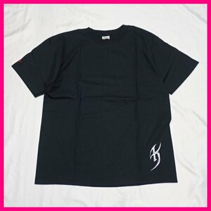 ◆未使用 氷室京介 SOUL STANDING BY～ 半袖ツアーTシャツ L/ブラック/ロゴプリント/anvil製/ライブグッズ&0000003690