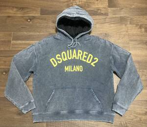 送料込み 本物　美品　DSQUARED2 ディースクエアード M サイズ ウォッシュド ネイビー スウェットシャツ