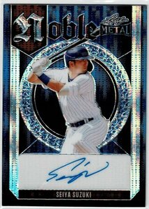 MLB☆鈴木誠也 23 Leaf Metal Noble Autographs Blue 5枚限定サインカード