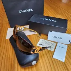 CHANEL サングラス ブラウン CCマーク デカロゴ