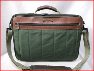 Samsonite/サムソナイト◇2way ビジネスバッグ　ブリーフ　ACE製　GR　本革使い　W43.5cm